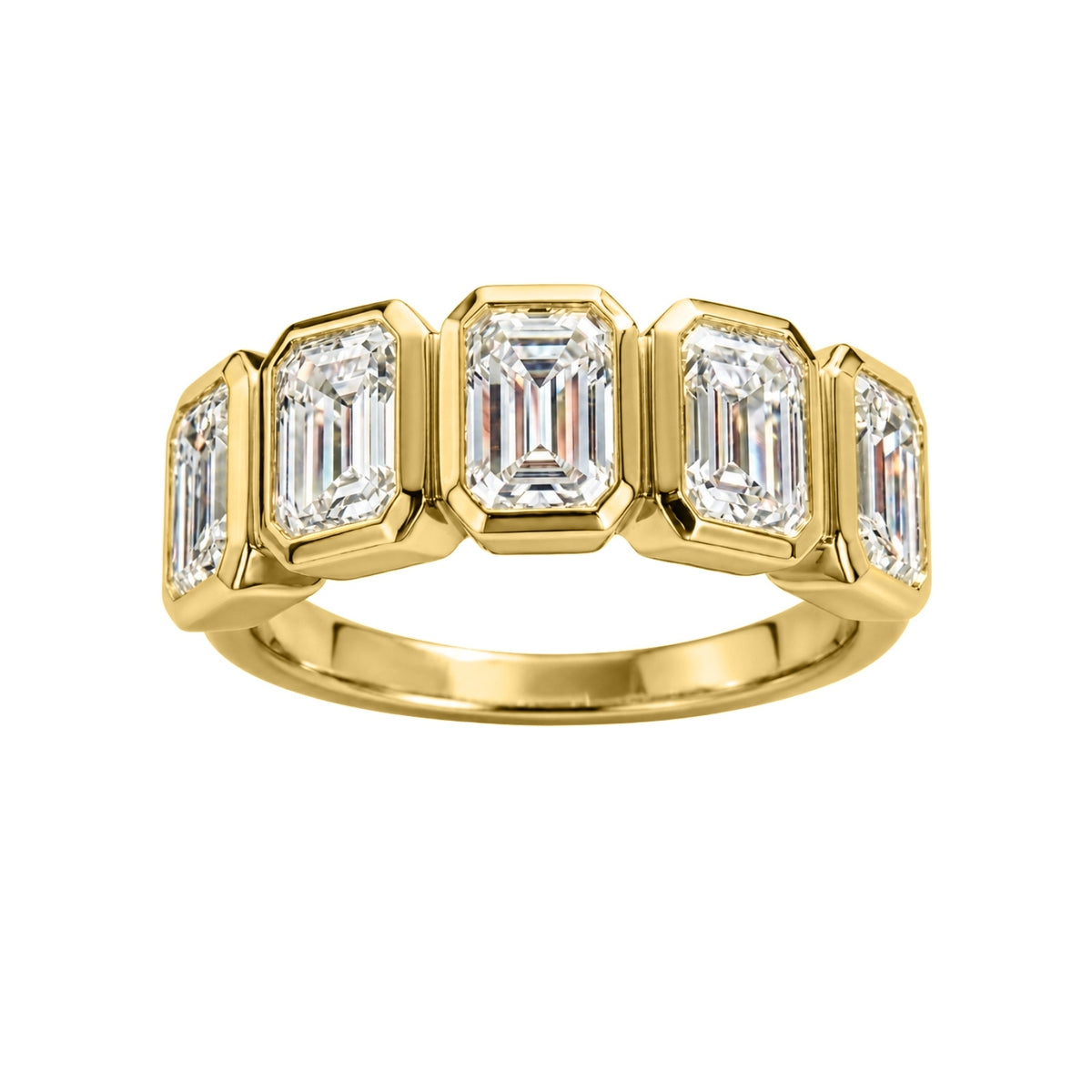 3 ctw Emerald Five-Stone Wedding Ring