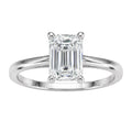 1.00-6.00 Carat T.W. Emerald-cut IGI Certified Lab Grown Diamond (F/VS+) 14K Gold Solitaire Ring