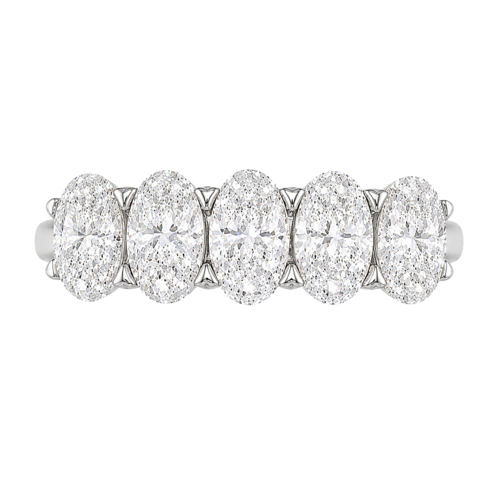 Diamonair 5 Stone Prong Ring set - Lab Grown Diamond 14K Gold 5 Stone Prong Ring