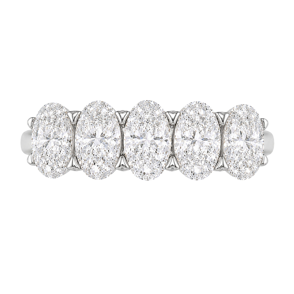 Diamonair 5 Stone Prong Ring set - Lab Grown Diamond 14K Gold 5 Stone Prong Ring