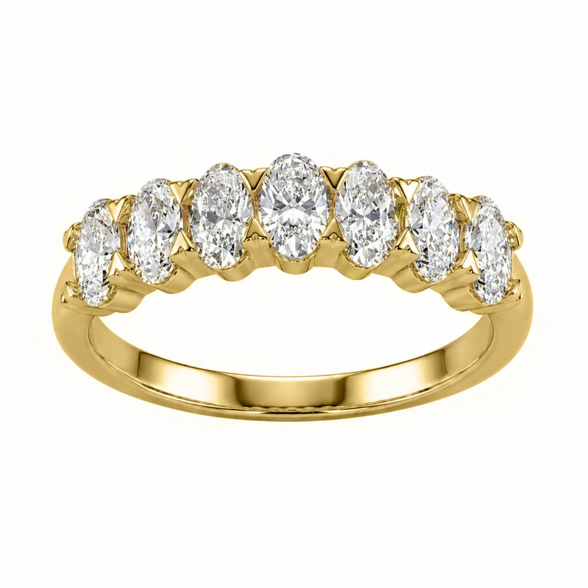 Diamonair 7 Stone Ring set - Lab Grown Diamond 14K Gold 7 Stone Ring