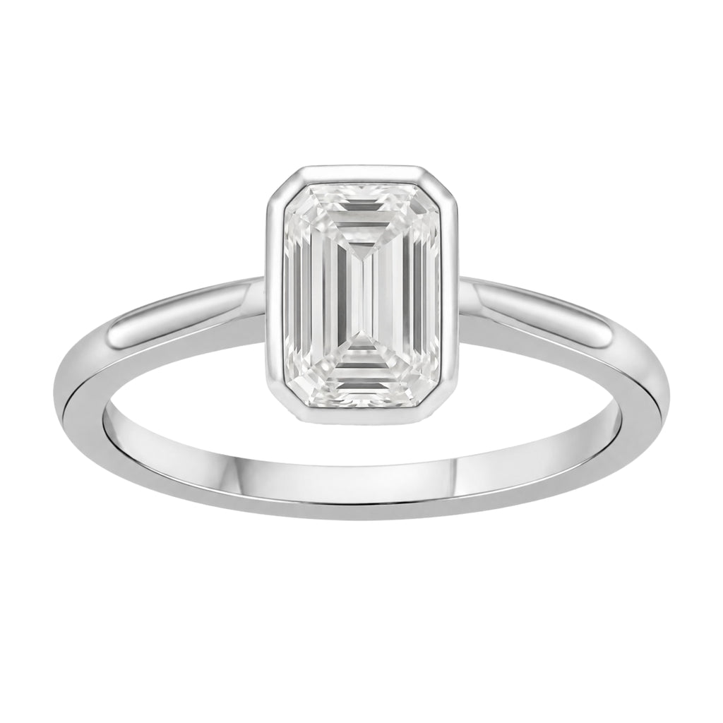 Solitaire Bezel Engagement Ring
