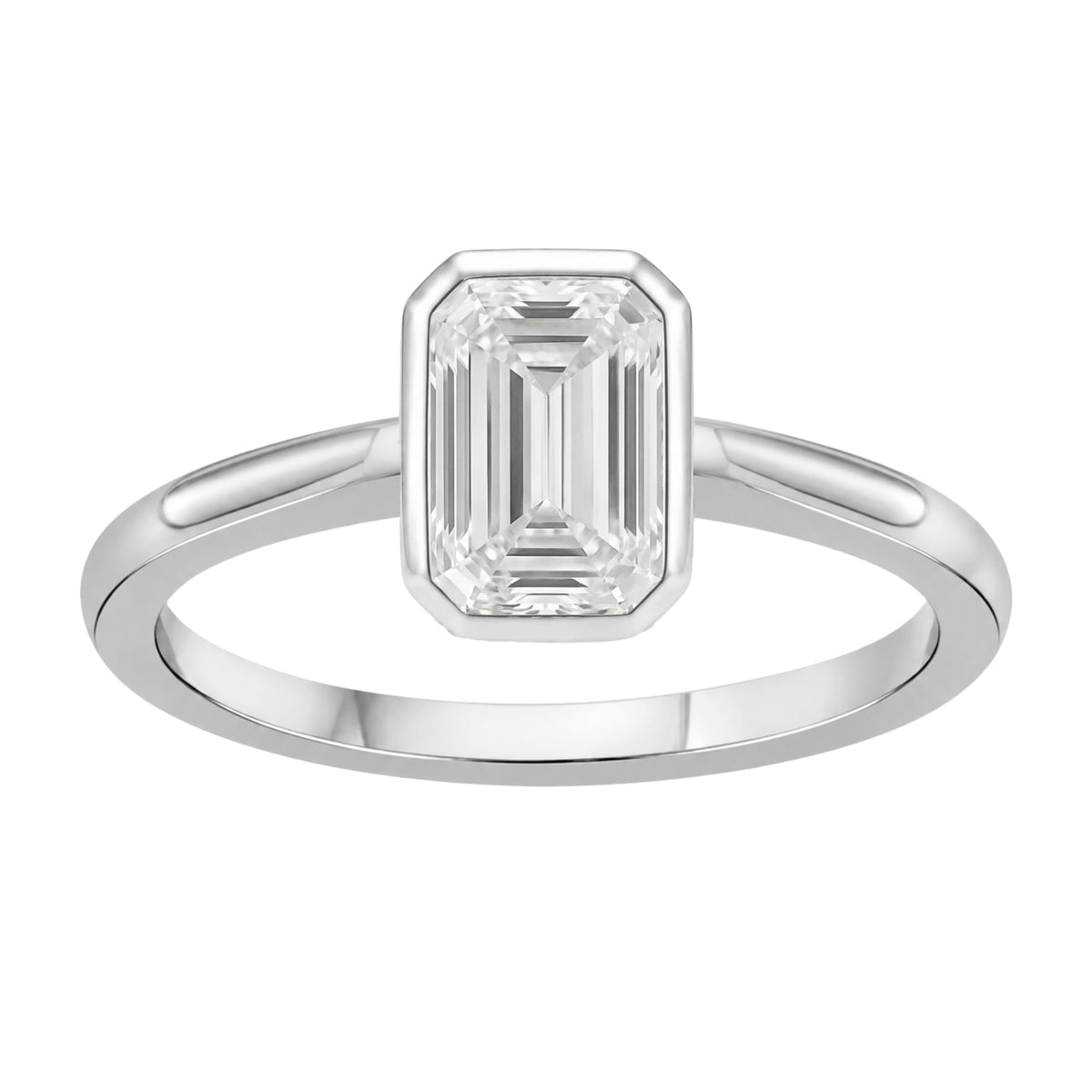 Solitaire Bezel Engagement Ring