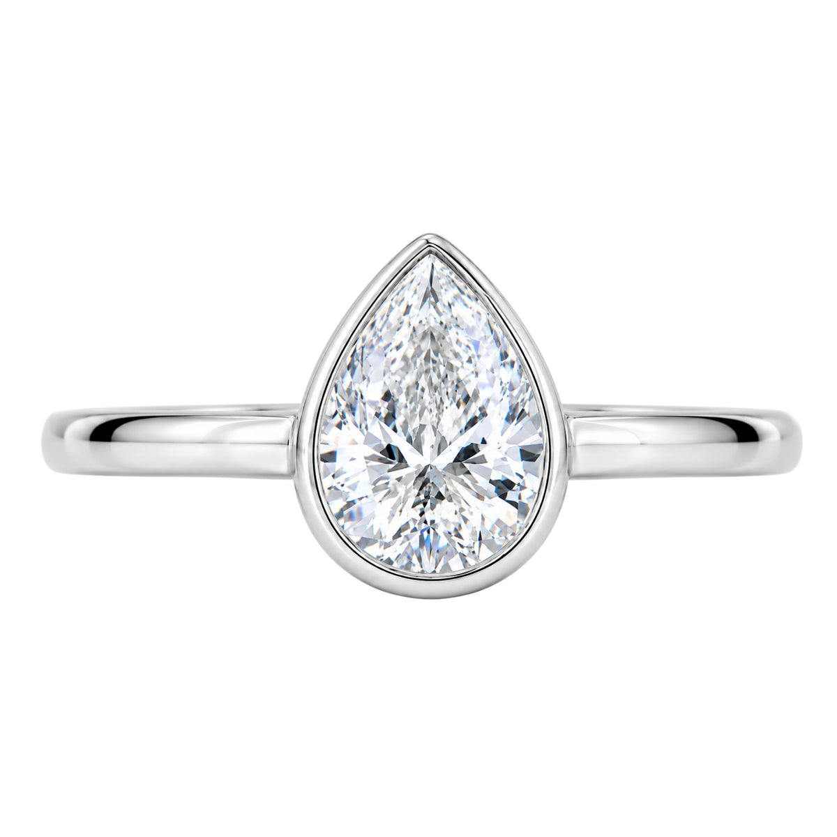 Solitaire Bezel Engagement Ring
