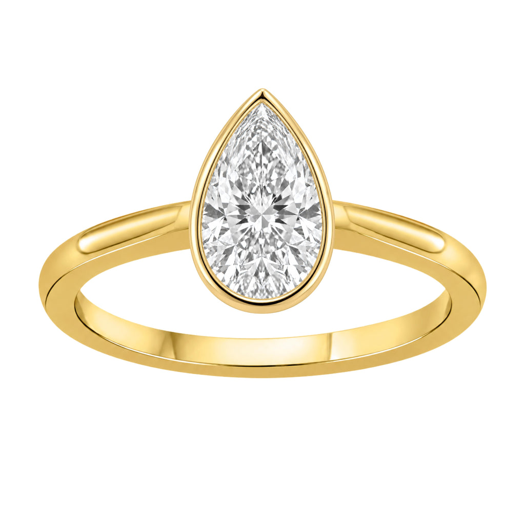 Solitaire Bezel Engagement Ring
