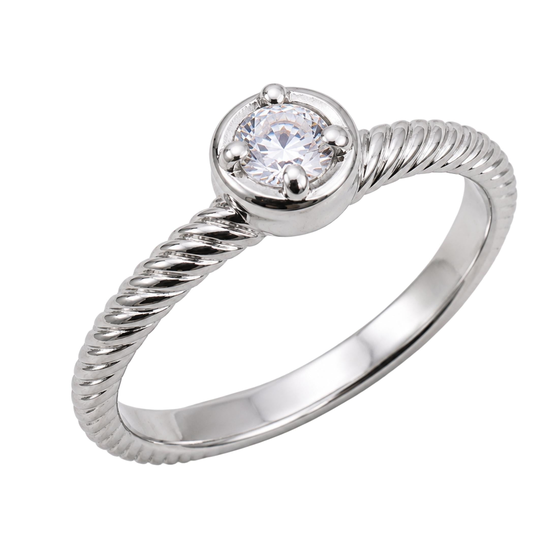 1/6 Carat T.W. Round-cut Lab Grown Diamond (F/VS+) 14K Gold Ring