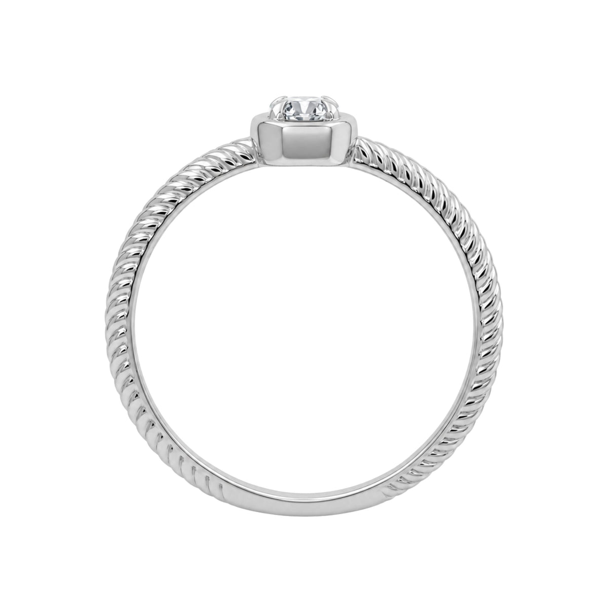 1/6 Carat T.W. Round-cut Lab Grown Diamond (F/VS+) 14K Gold Ring