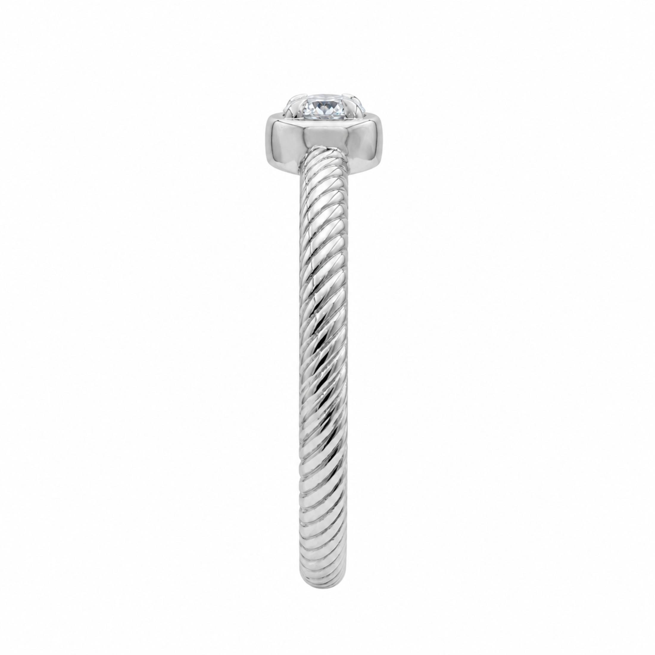 1/6 Carat T.W. Round-cut Lab Grown Diamond (F/VS+) 14K Gold Ring