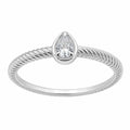 0.20 Carat T.W. Pear-cut Lab Grown Diamond (F/VS+) 14K Gold Ring