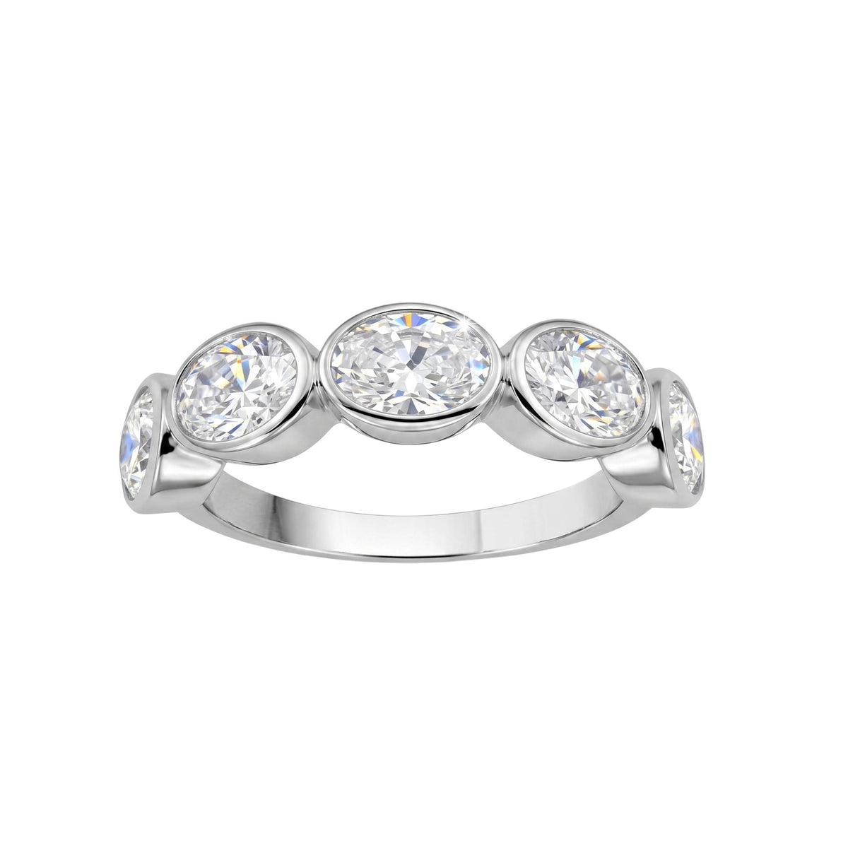 3 ctw Mixed Shape Five-Stone Engagement Ring