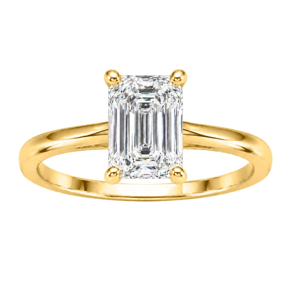 Diamonair Solitaire Ring Builder - Lab Grown Diamond 14K Gold Engagement Ring