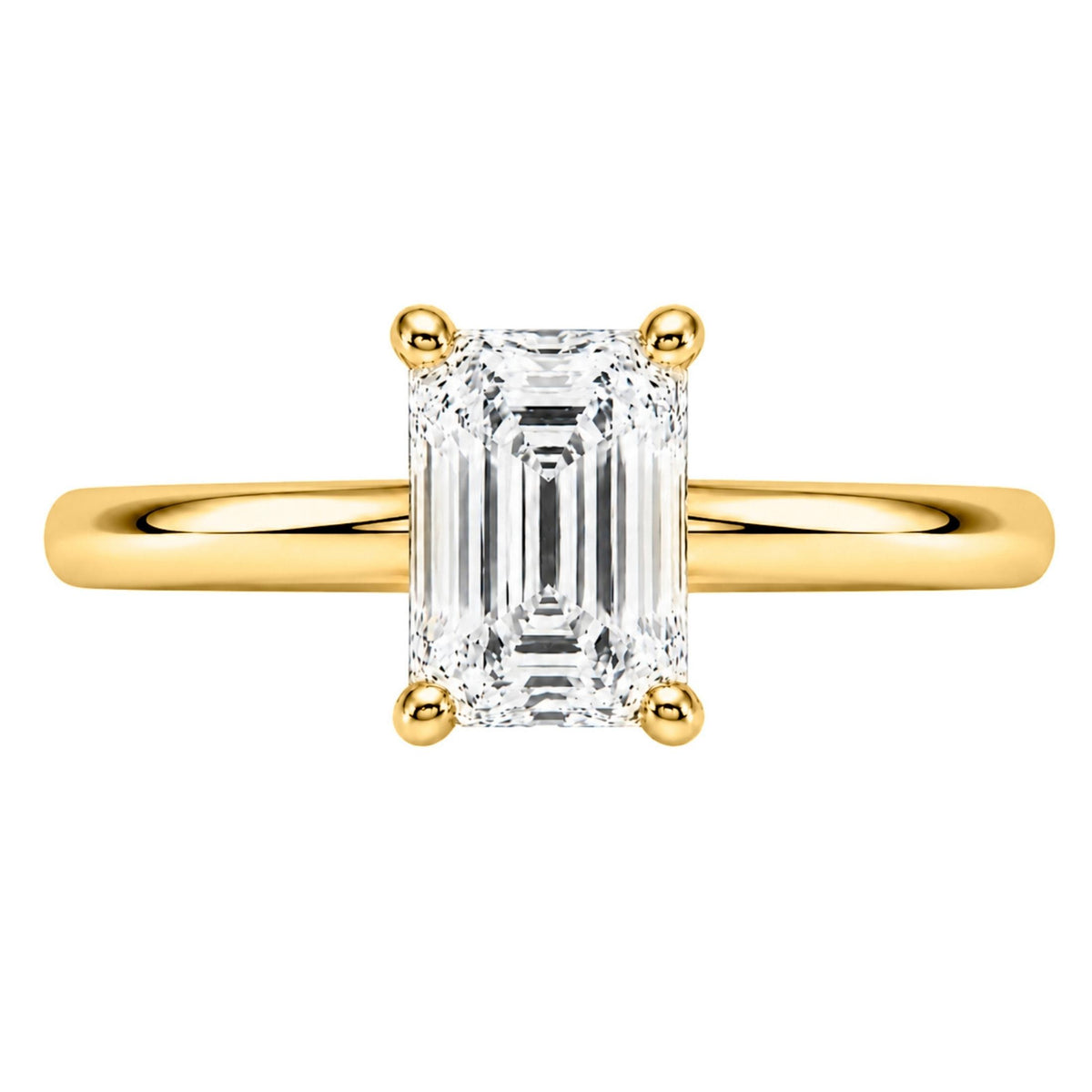 Diamonair Solitaire Ring Builder - Lab Grown Diamond 14K Gold Engagement Ring