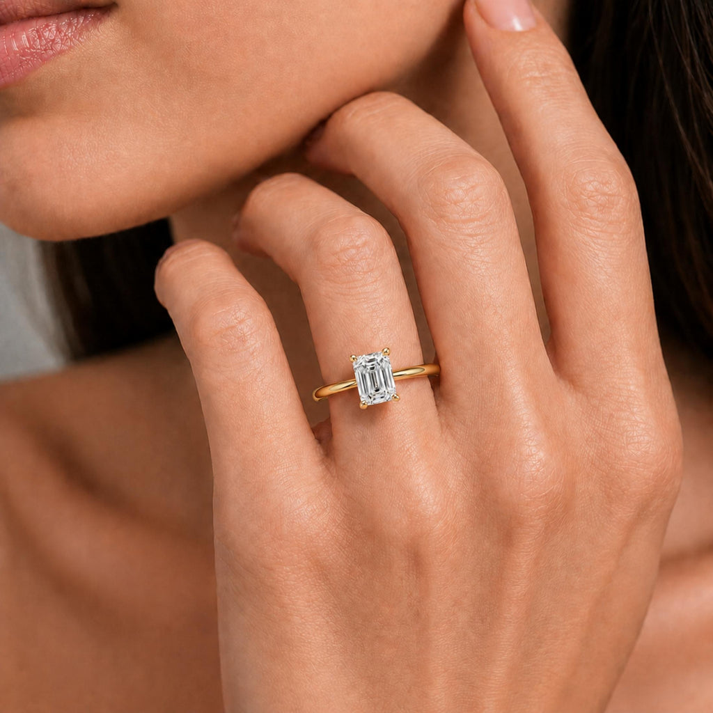 Diamonair Solitaire Ring Builder - Lab Grown Diamond 14K Gold Engagement Ring