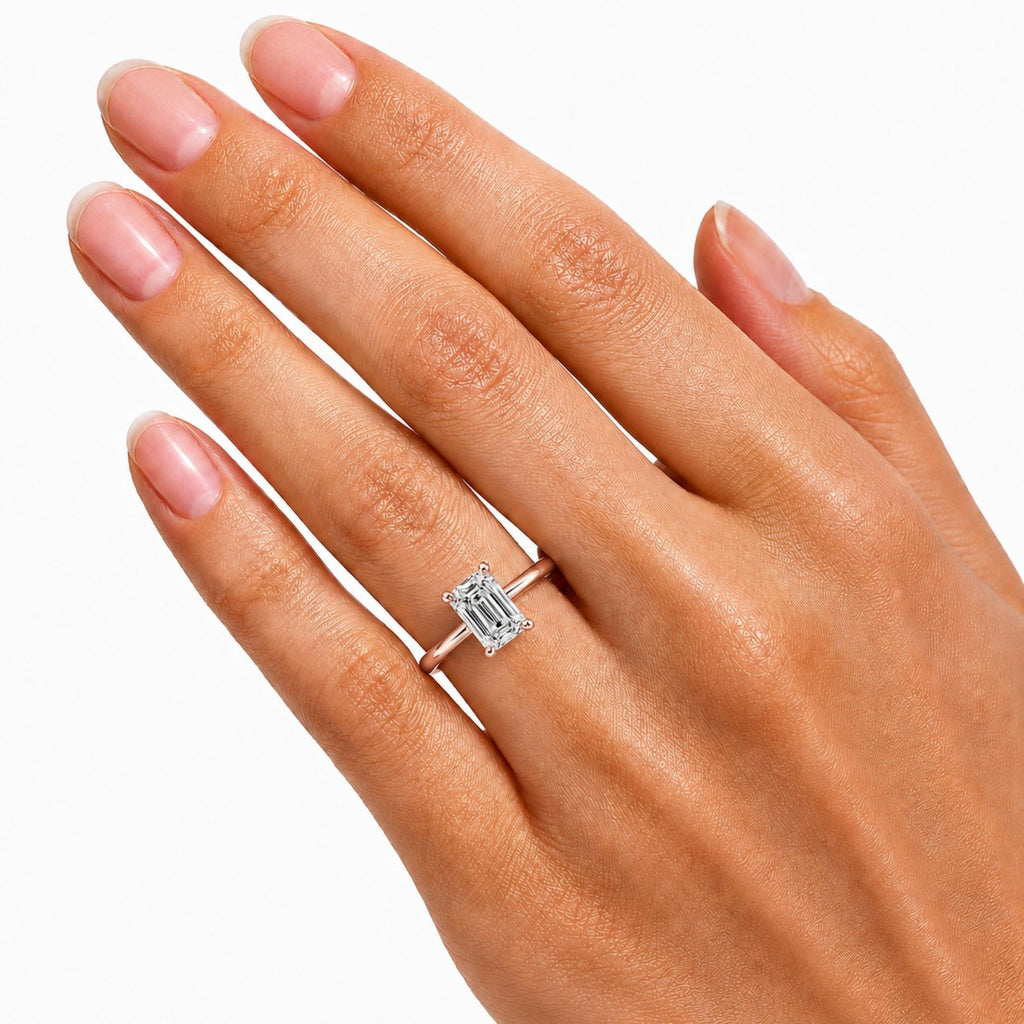 Diamonair Solitaire Ring Builder - Lab Grown Diamond 14K Gold Engagement Ring
