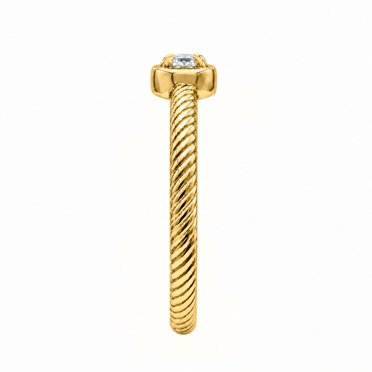 1/6 Carat T.W. Round-cut Lab Grown Diamond (F/VS+) 14K Gold Ring
