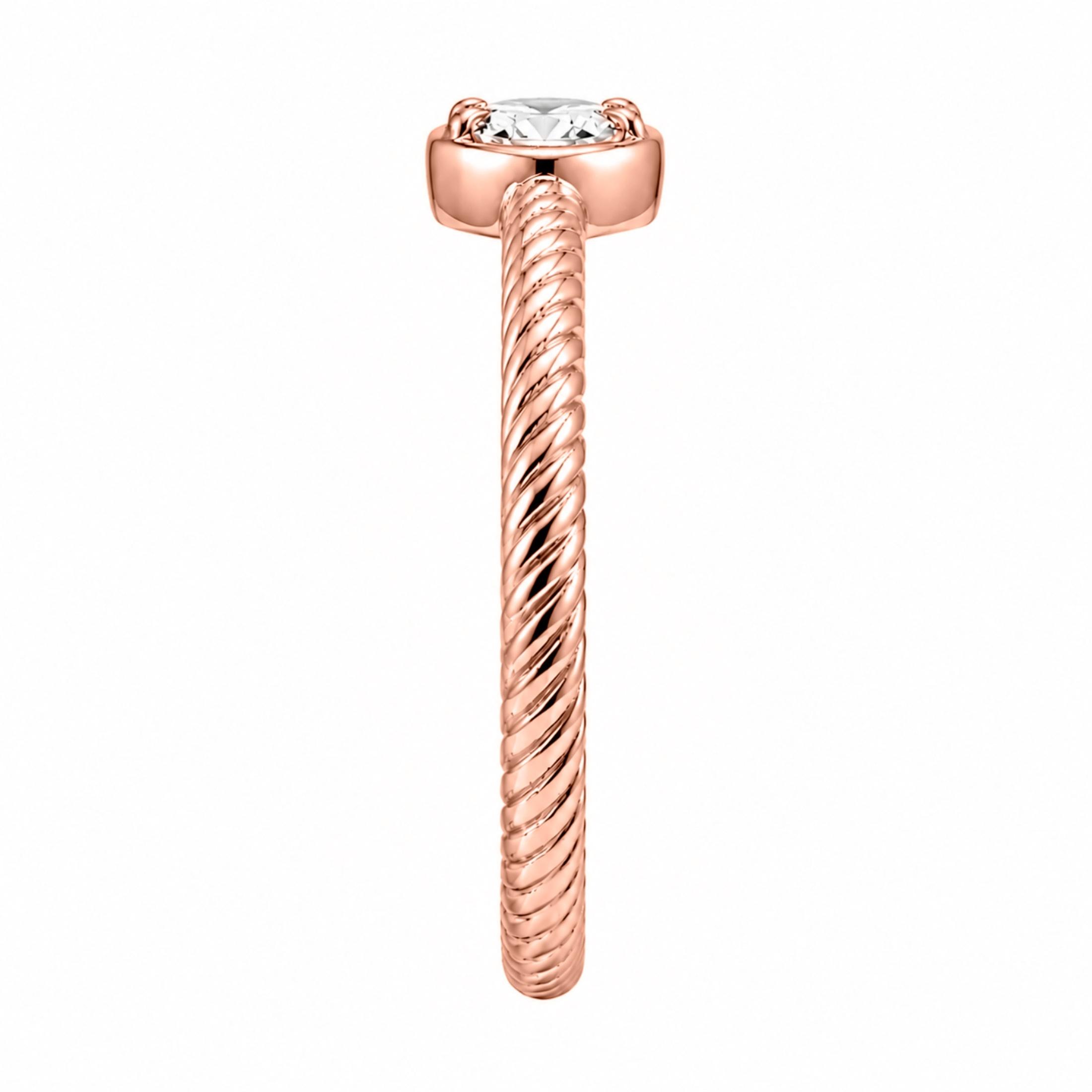0.20 Carat T.W. Pear-cut Lab Grown Diamond (F/VS+) 14K Gold Ring