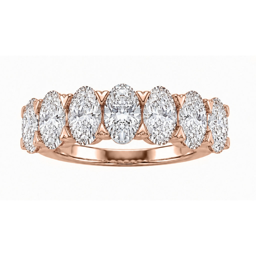Diamonair 7 Stone Ring set - Lab Grown Diamond 14K Gold 7 Stone Ring