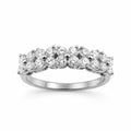 Diamonair Lab Grown Diamond (F/VS+) 1.00 carat Round cut Sterling Silver Ring - Sterling Silver