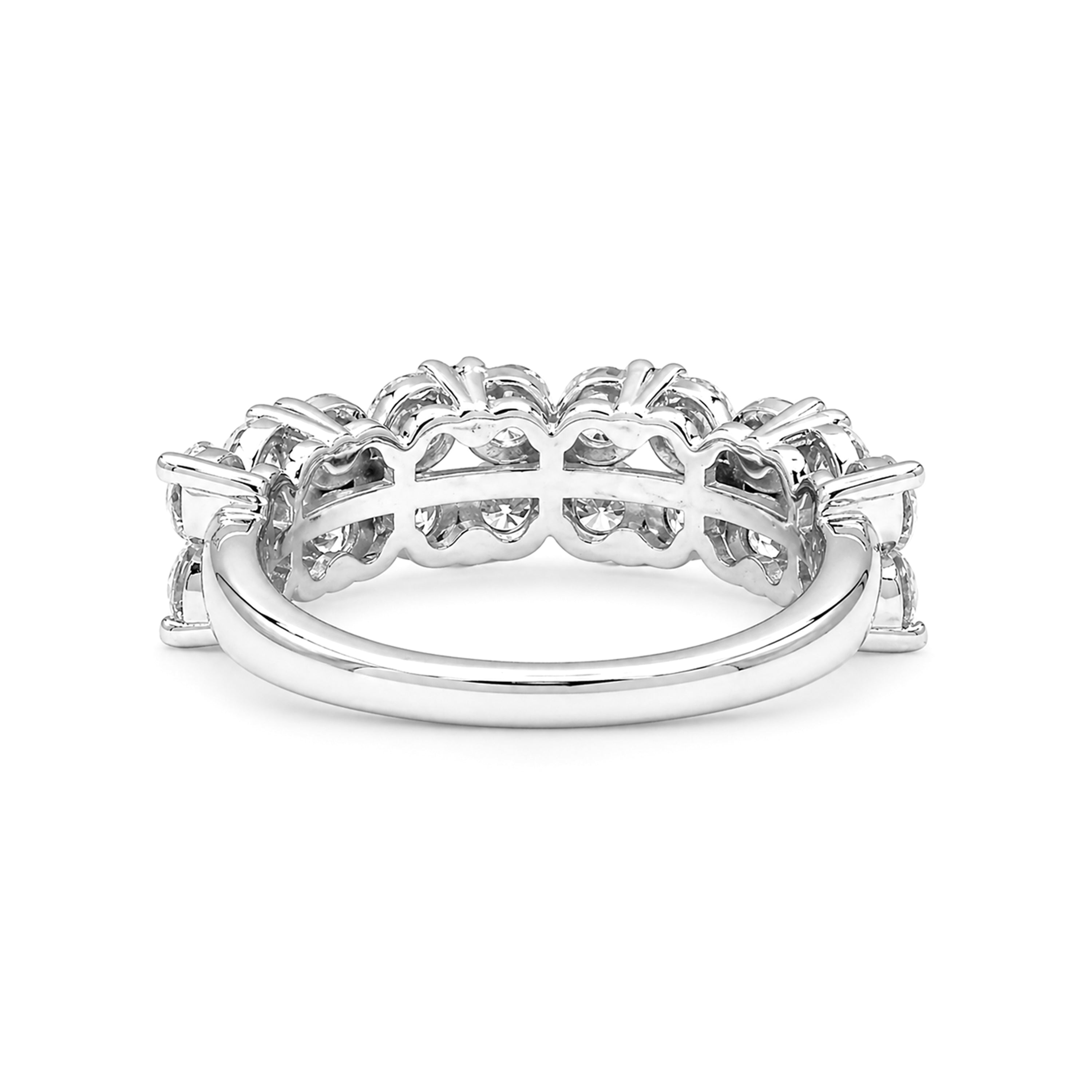 Diamonair Lab Grown Diamond (F/VS+) 2.00 carat Round cut Sterling Silver Ring - Sterling Silver | Gold over Silver