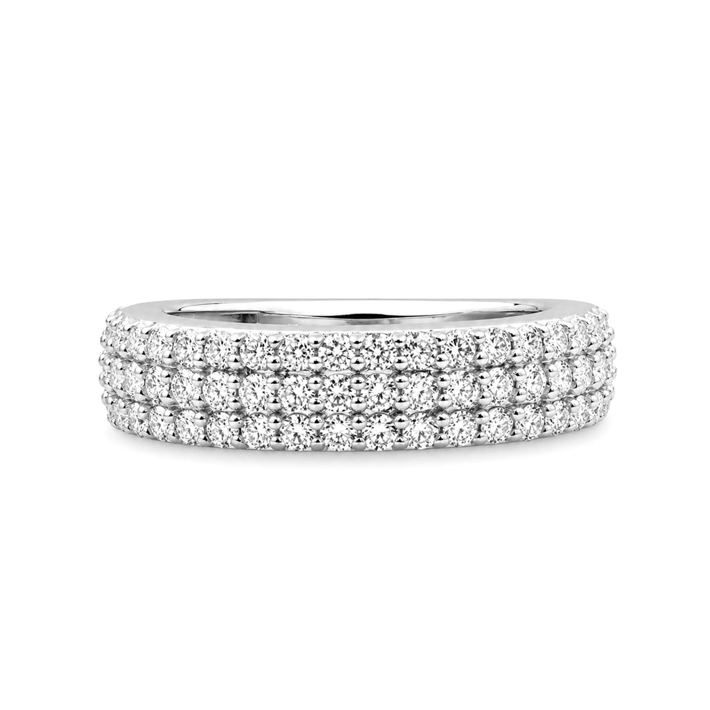 Diamonair Lab-Grown Diamond Ring for Women | Sterling Silver | Round Cut | Prong | F Color, VS+ Clarity | 1.00 Total Carat Weight | Anniversary, Wedding, Birthday Gift