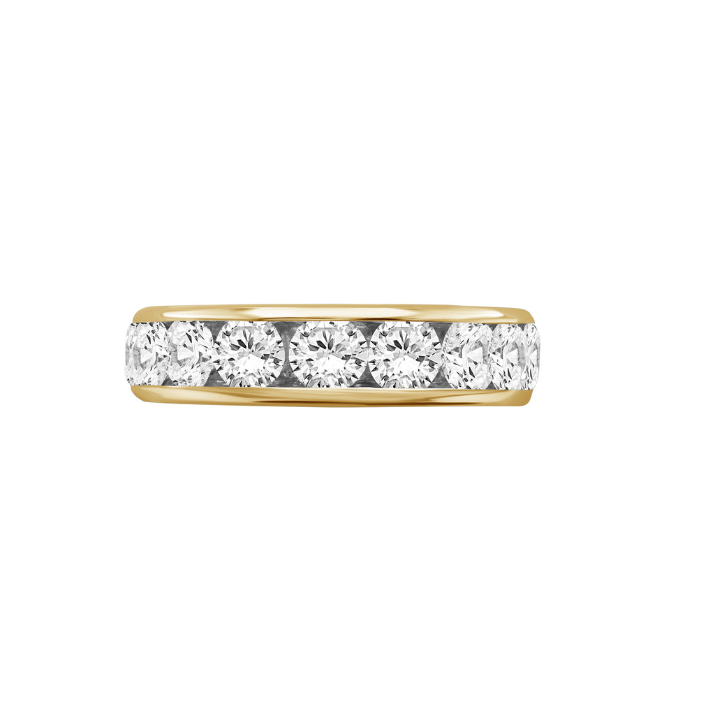Diamonair Lab Grown Diamond (F/VS+) 1.00 carat Round cut Sterling Silver Ring - Sterling Silver | Gold over Silver