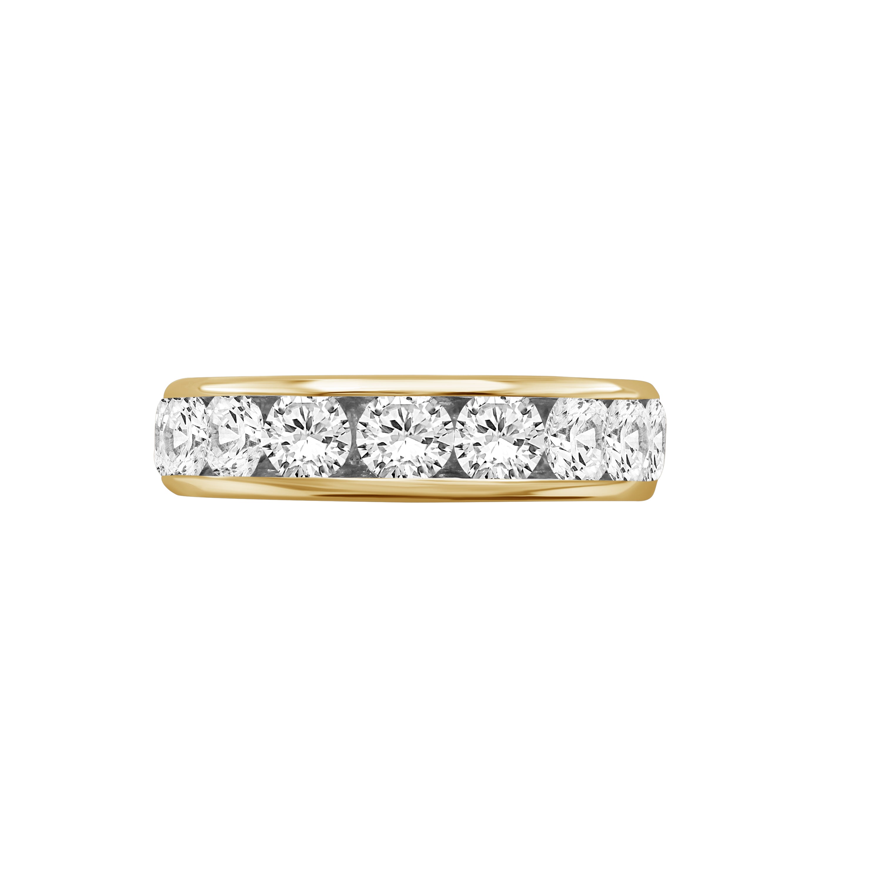 Diamonair Lab Grown Diamond (F/VS+) 1.00 carat Round cut Sterling Silver Ring - Sterling Silver | Gold over Silver
