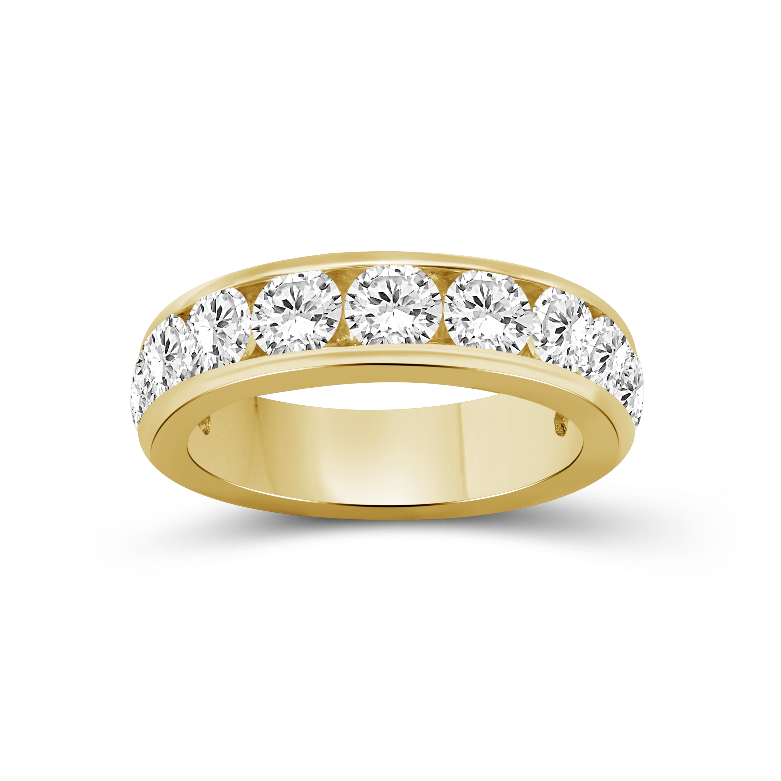 Diamonair Lab Grown Diamond (F/VS+) 1.00 carat Round cut Sterling Silver Ring - Sterling Silver | Gold over Silver