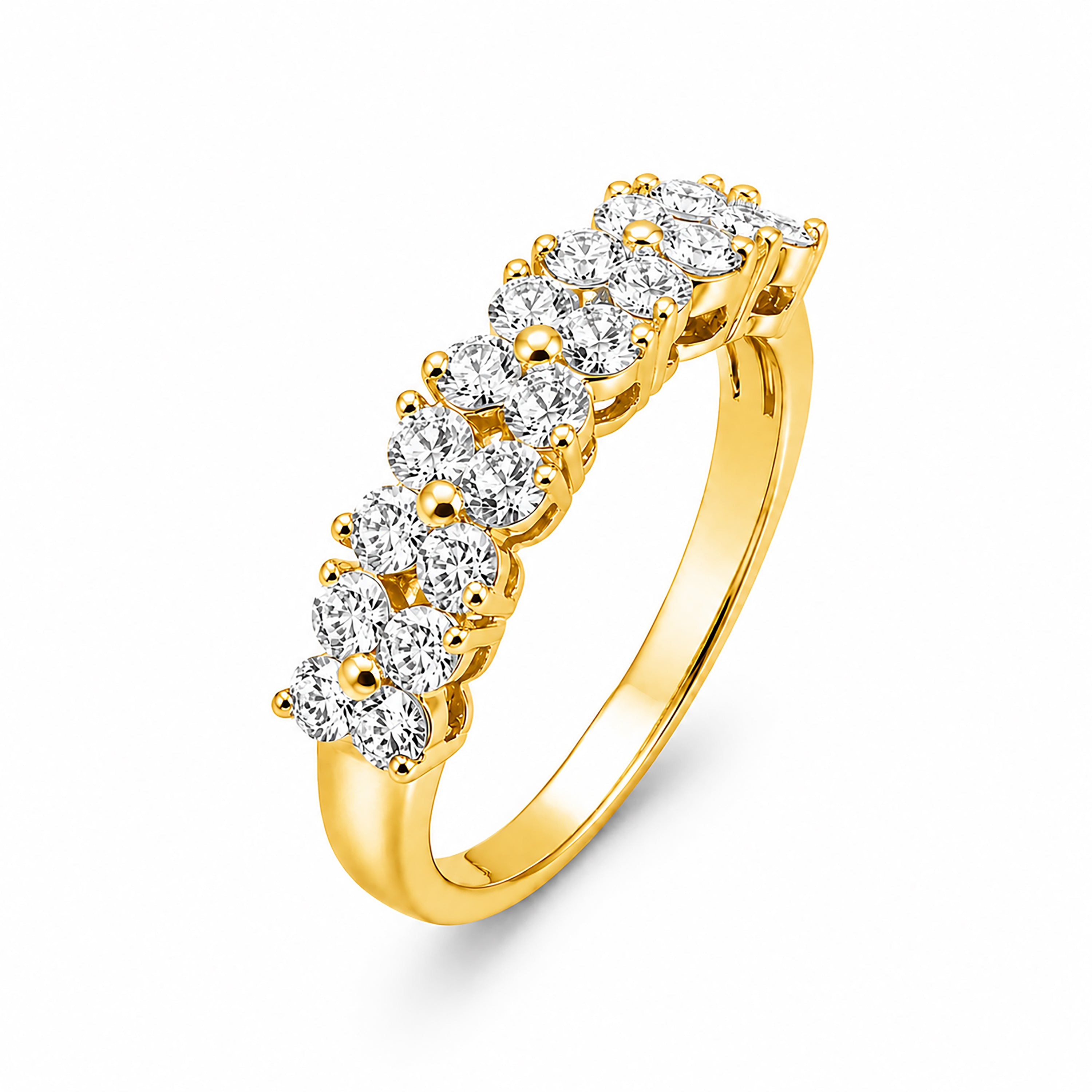 Diamonair Lab Grown Diamond (F/VS+) 1.00 carat Round cut Sterling Silver Ring - Sterling Silver