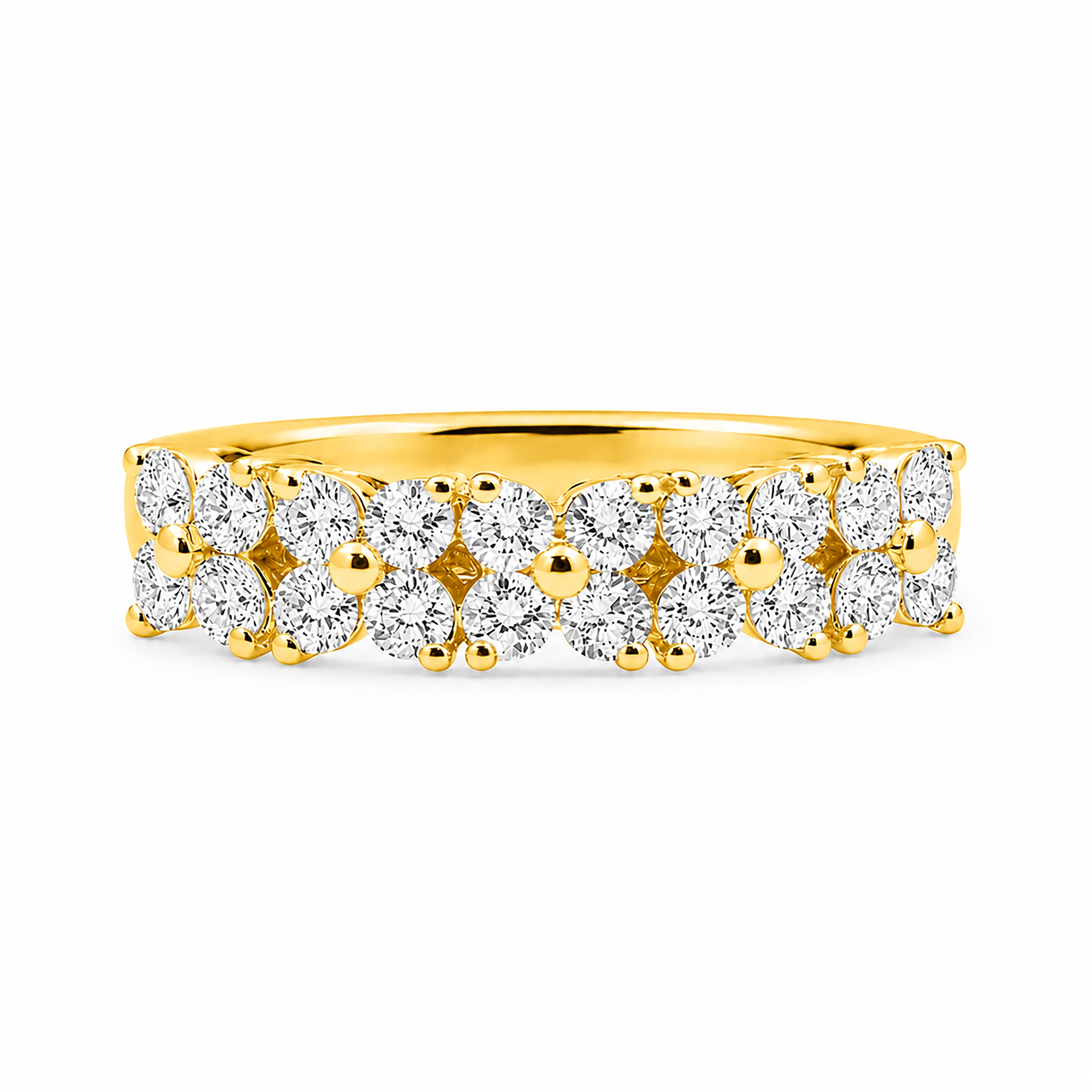 Diamonair Lab Grown Diamond (F/VS+) 1.00 carat Round cut Sterling Silver Ring - Sterling Silver