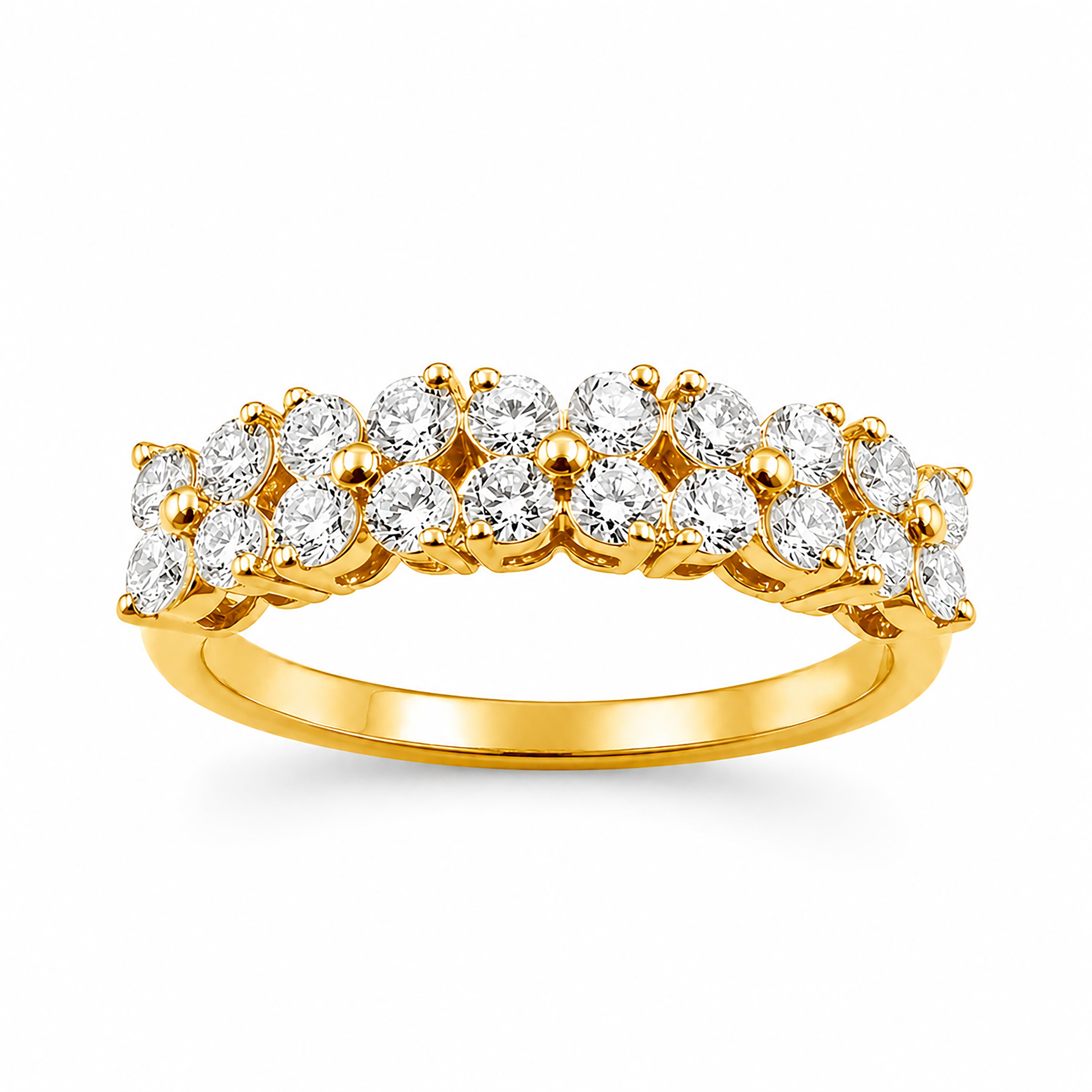 Diamonair Lab Grown Diamond (F/VS+) 1.00 carat Round cut Sterling Silver Ring - Sterling Silver