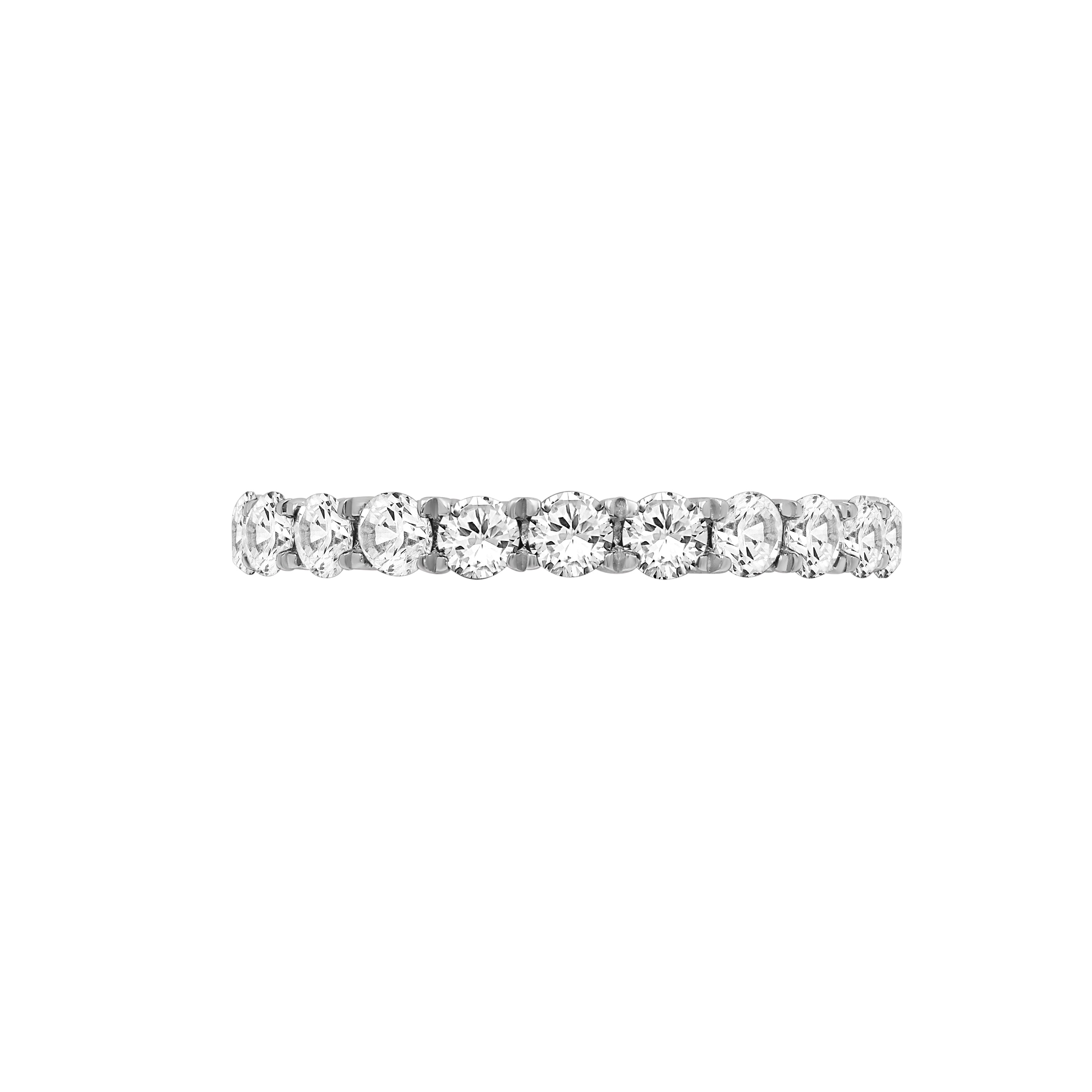 Diamonair Lab Grown Diamond (F/VS+) 1.00 carat Round cut Sterling Silver Ring - Sterling Silver | Gold over Silver