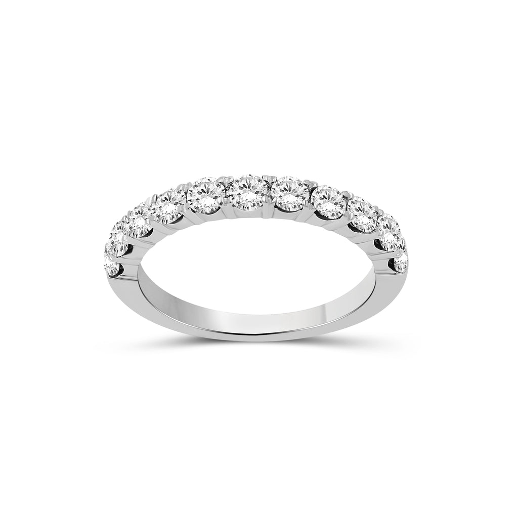 Diamonair Lab Grown Diamond (F/VS+) 1.00 carat Round cut Sterling Silver Ring - Sterling Silver | Gold over Silver