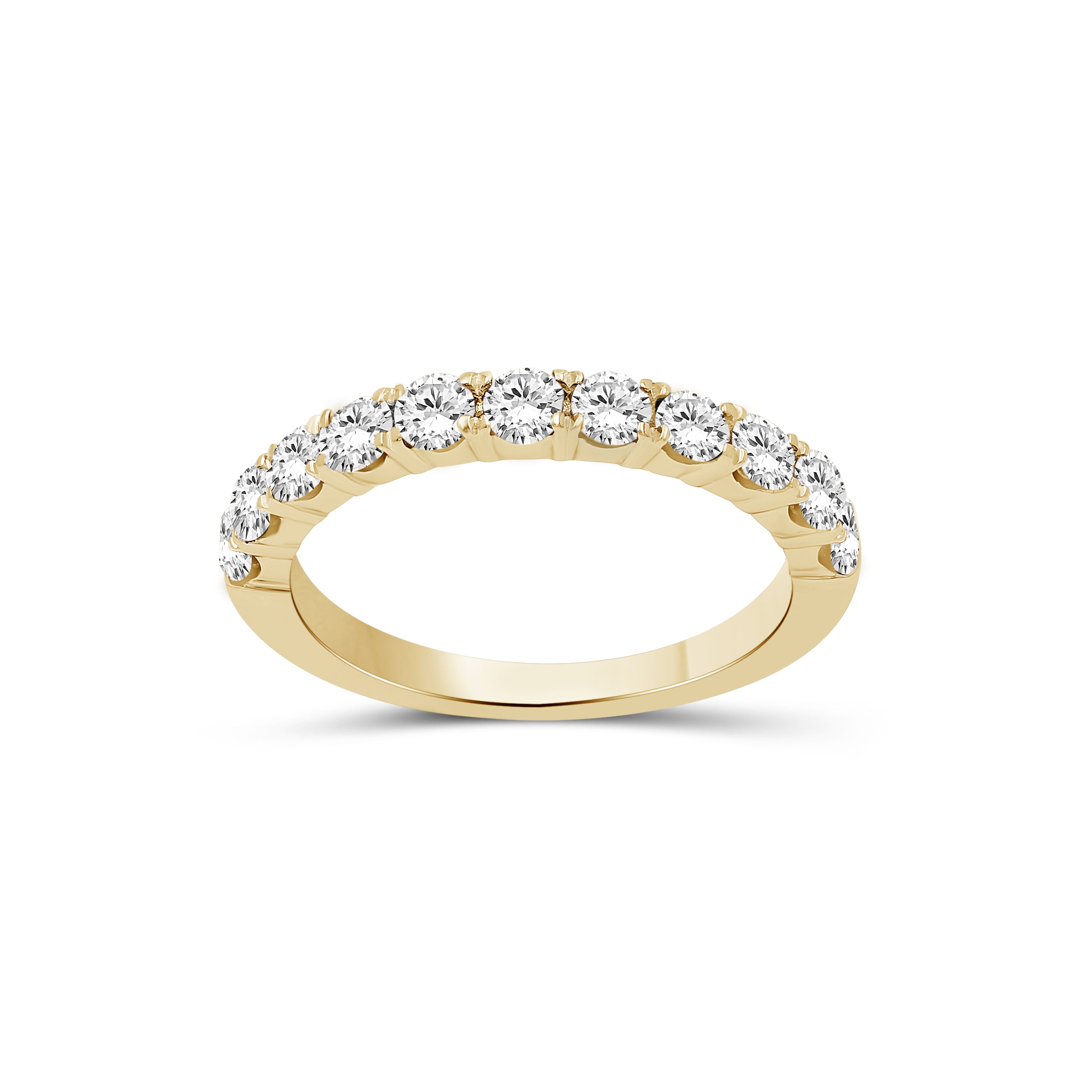 Diamonair Lab Grown Diamond (F/VS+) 1.00 carat Round cut Sterling Silver Ring - Sterling Silver | Gold over Silver