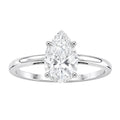 1.00-6.00 Carat T.W. Pear-cut IGI Certified Lab Grown Diamond (F/VS) 14K Gold Solitaire Ring - Assorted Colors, Sizes & Carat