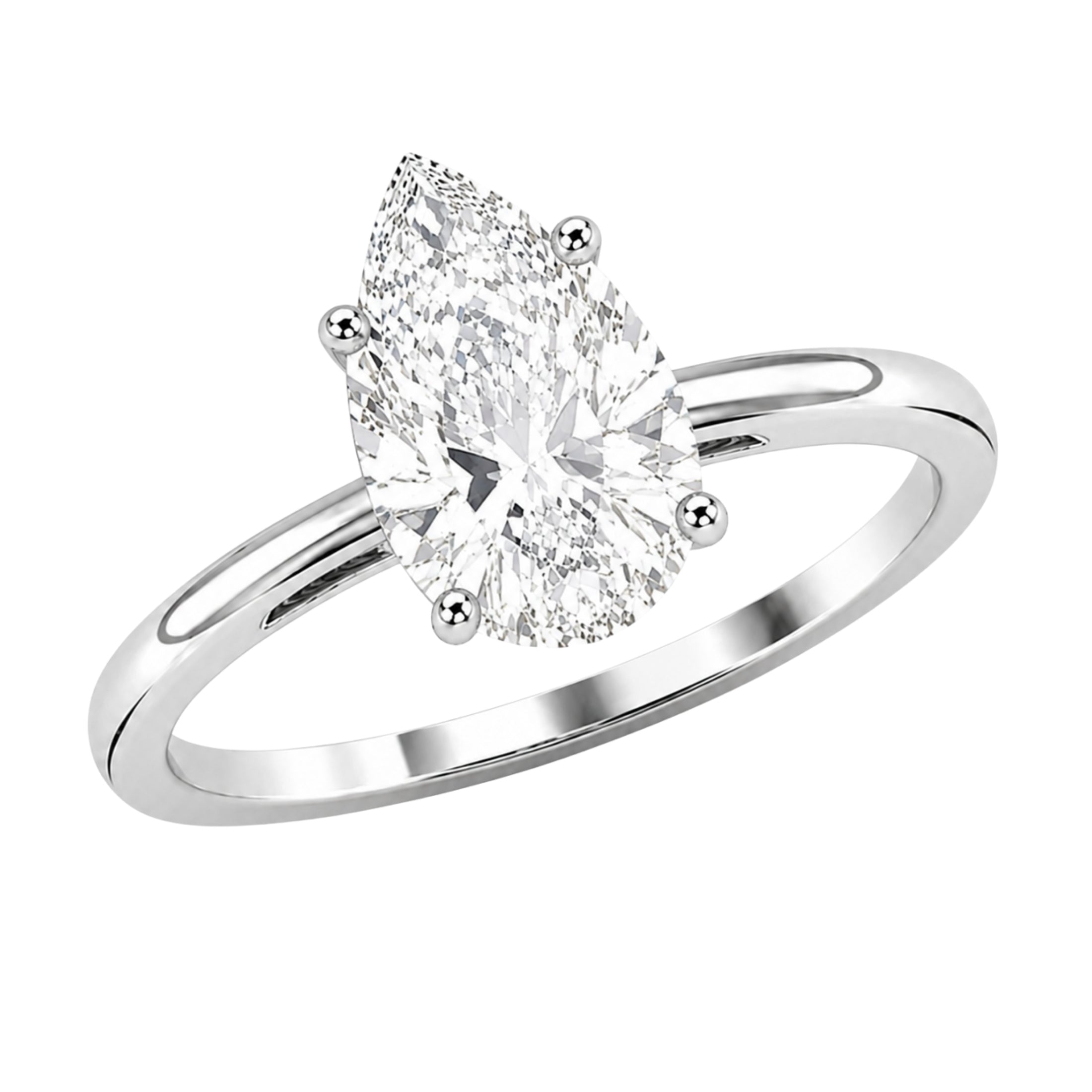 Diamonair Solitaire Ring Builder - Lab Grown Diamond 14K Gold Engagement Ring