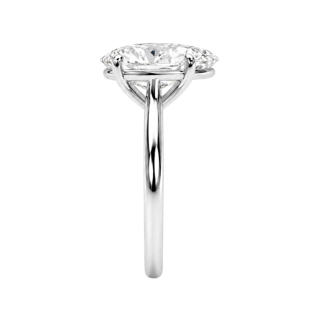 1.00-6.00 Carat T.W. Pear-cut IGI Certified Lab Grown Diamond (F/VS) 14K Gold Solitaire Ring - Assorted Colors, Sizes & Carat