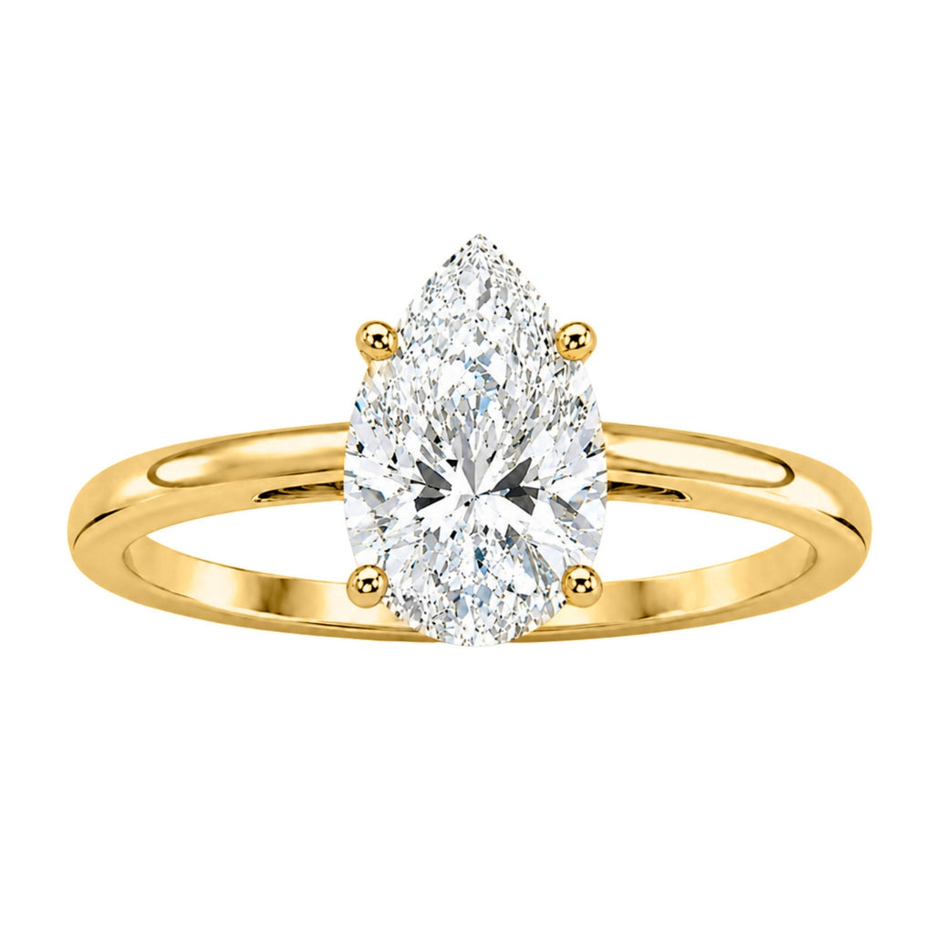 Diamonair Solitaire Ring Builder - Lab Grown Diamond 14K Gold Engagement Ring