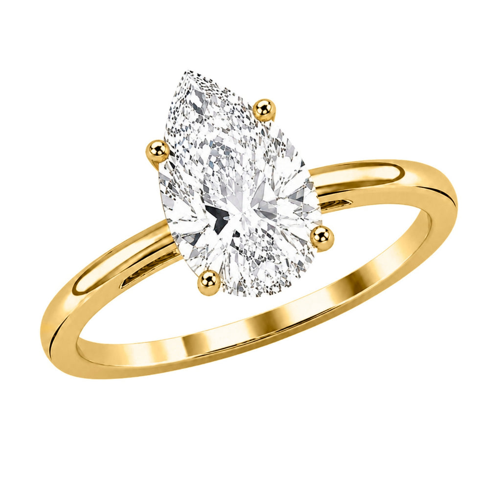 Diamonair Solitaire Ring Builder - Lab Grown Diamond 14K Gold Engagement Ring
