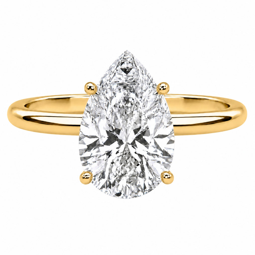 Diamonair Solitaire Ring Builder - Lab Grown Diamond 14K Gold Engagement Ring