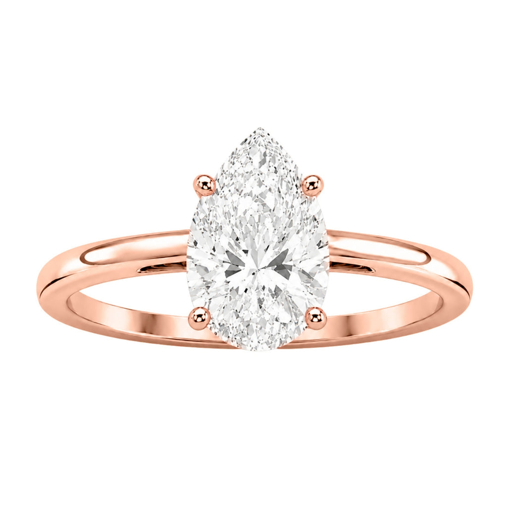 Diamonair Solitaire Ring Builder - Lab Grown Diamond 14K Gold Engagement Ring