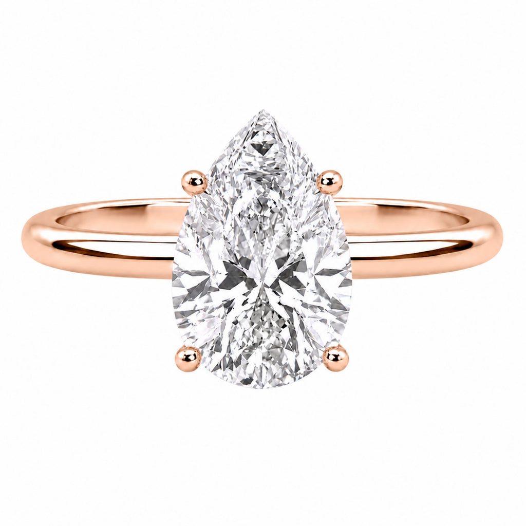 Diamonair Solitaire Ring Builder - Lab Grown Diamond 14K Gold Engagement Ring