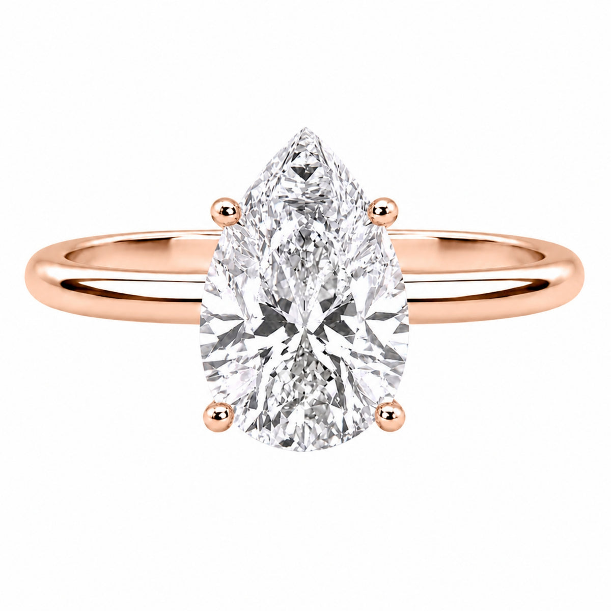 Diamonair Solitaire Ring Builder - Lab Grown Diamond 14K Gold Engagement Ring