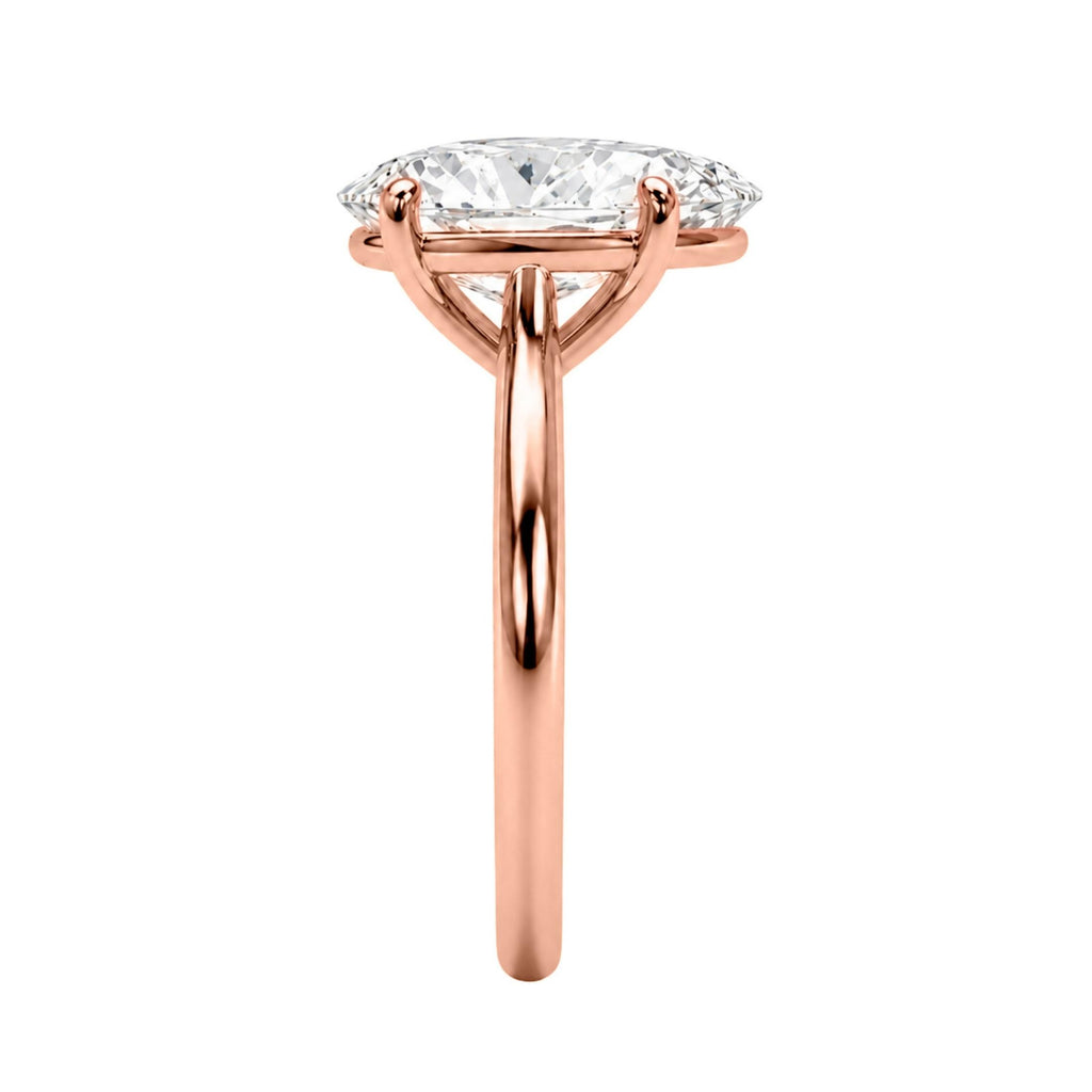 1.00-6.00 Carat T.W. Pear-cut IGI Certified Lab Grown Diamond (F/VS) 14K Gold Solitaire Ring - Assorted Colors, Sizes & Carat