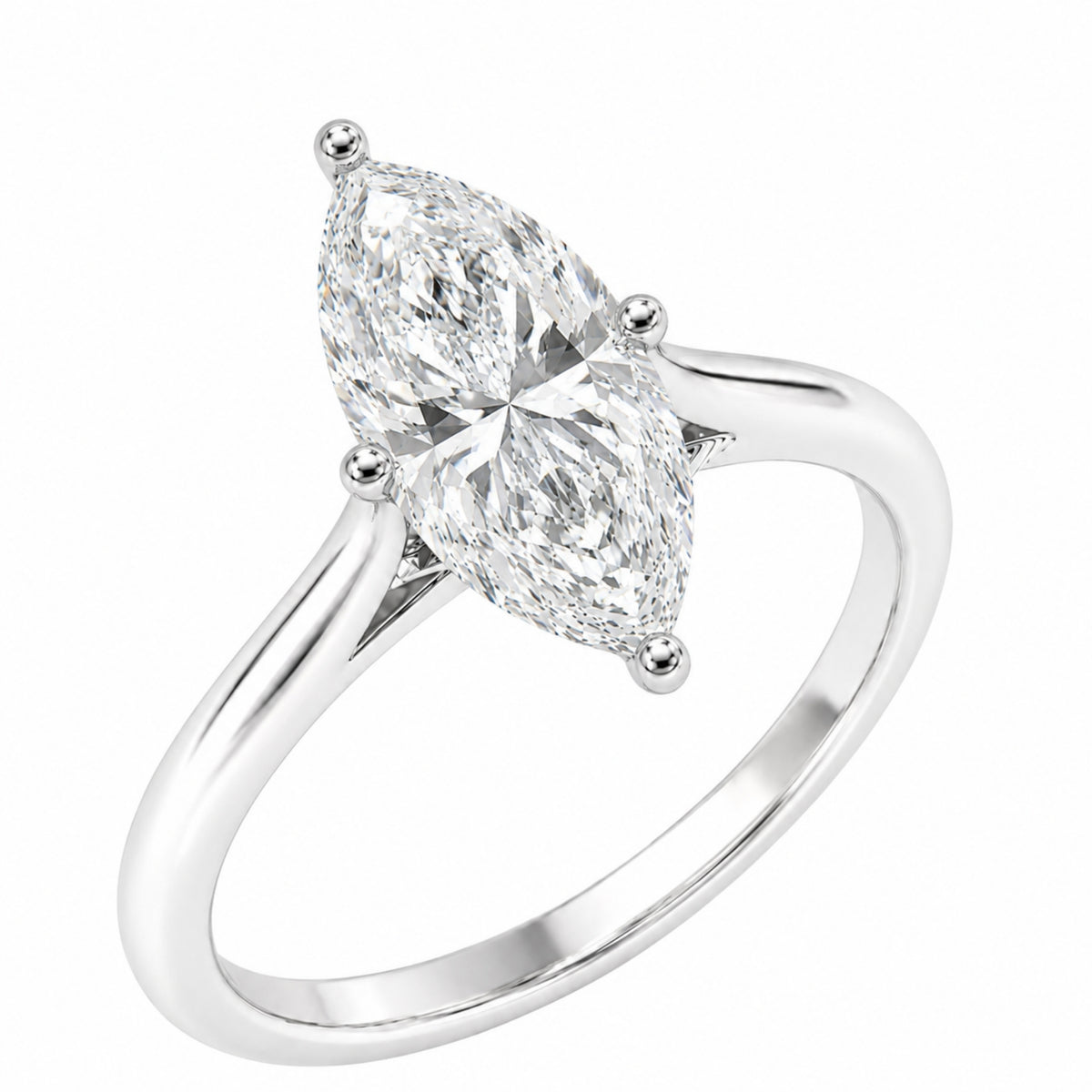 Diamonair Solitaire Ring Builder - Lab Grown Diamond 14K Gold Engagement Ring