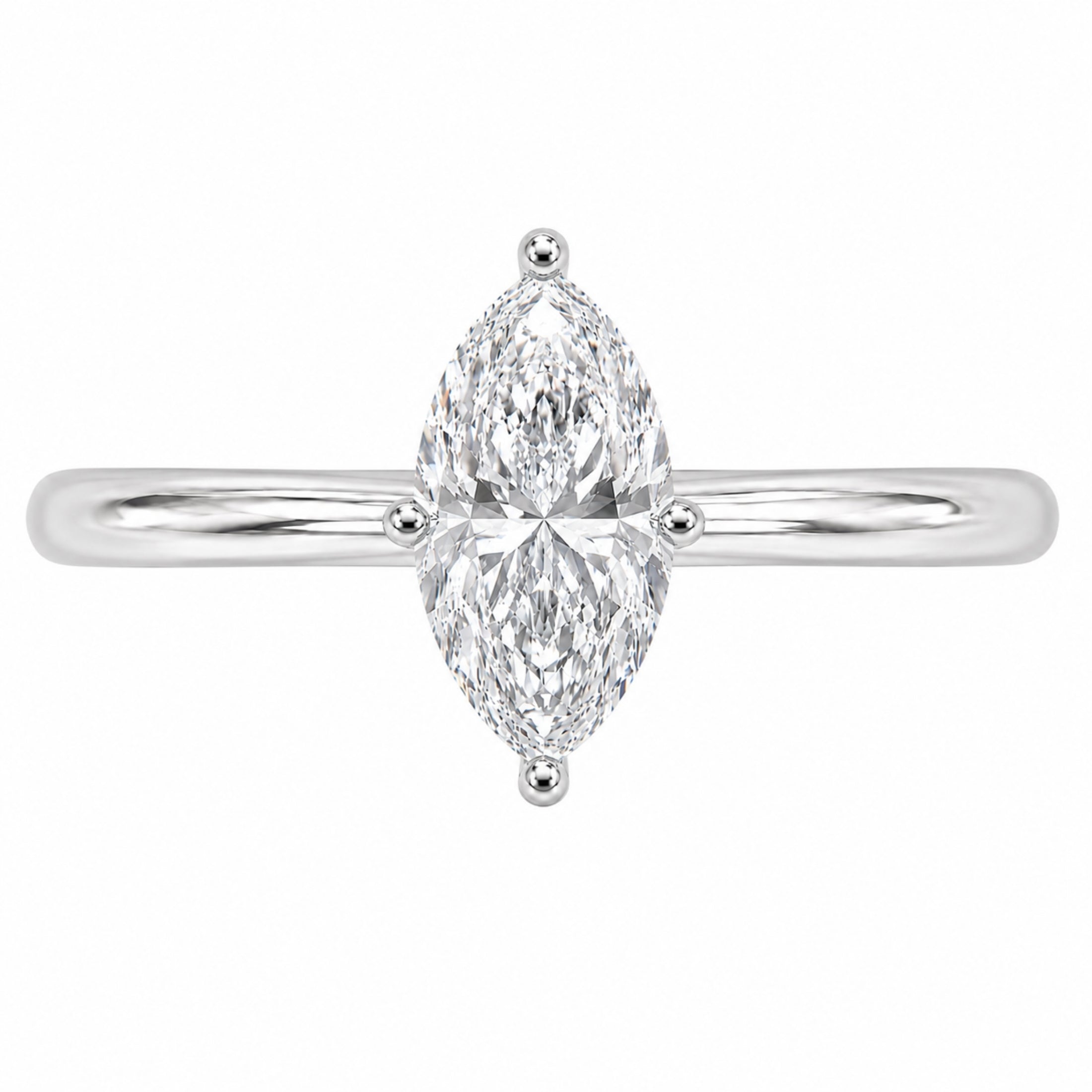 Diamonair Solitaire Ring Builder - Lab Grown Diamond 14K Gold Engagement Ring