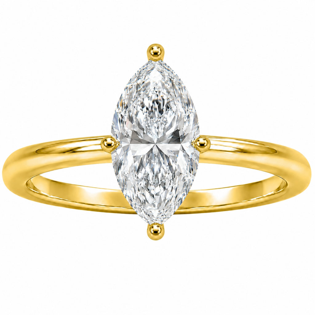 Diamonair Solitaire Ring Builder - Lab Grown Diamond 14K Gold Engagement Ring