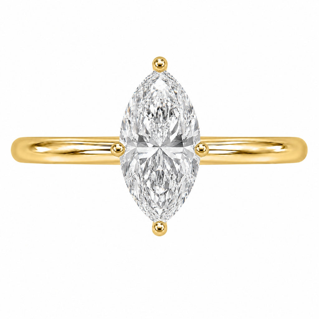 Diamonair Solitaire Ring Builder - Lab Grown Diamond 14K Gold Engagement Ring