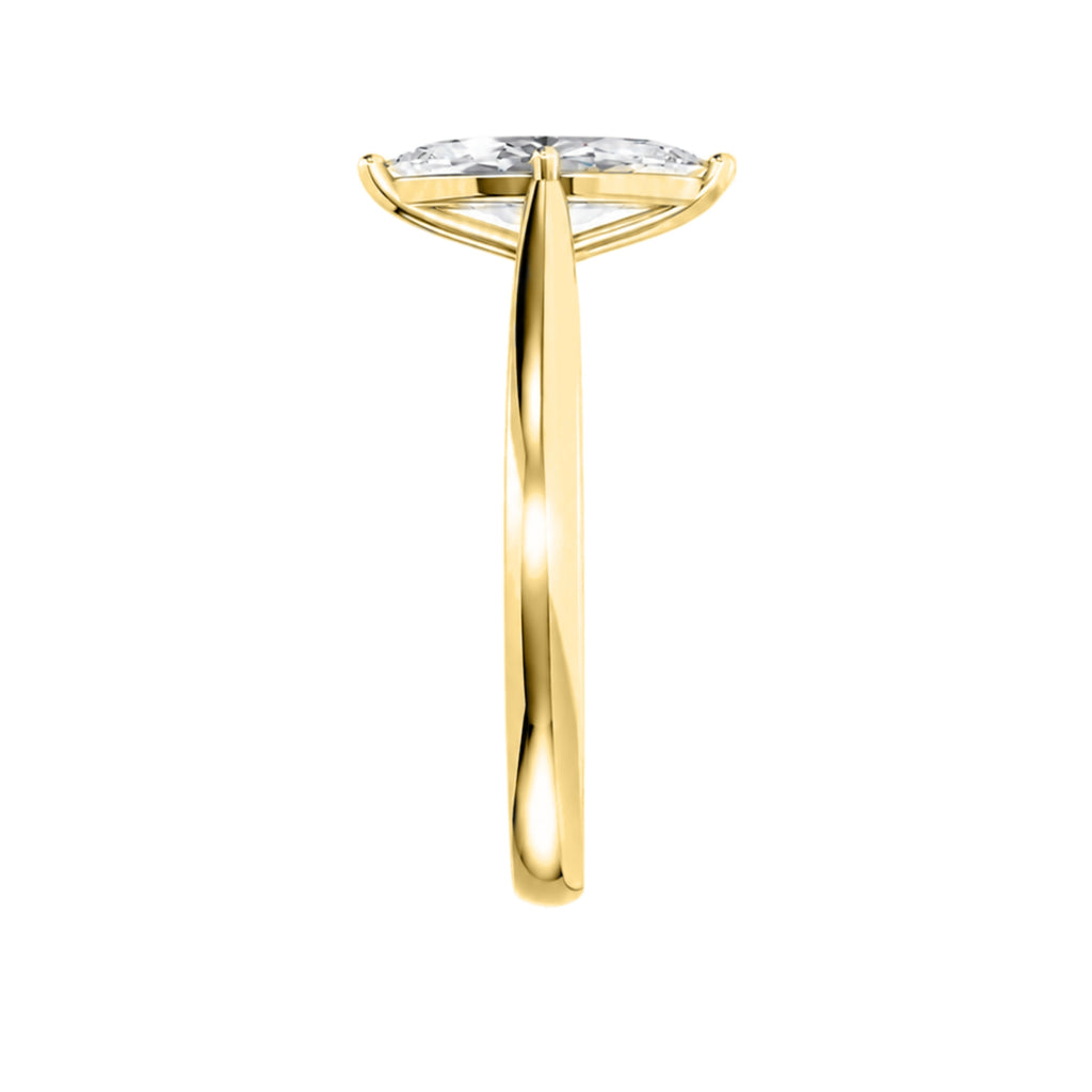 Diamonair Solitaire Ring Builder - Lab Grown Diamond 14K Gold Engagement Ring