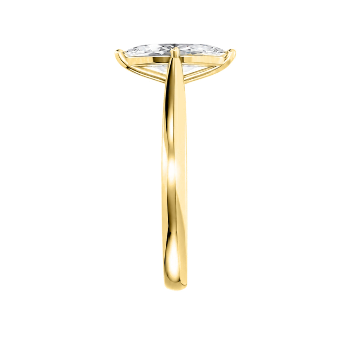 Diamonair Solitaire Ring Builder - Lab Grown Diamond 14K Gold Engagement Ring