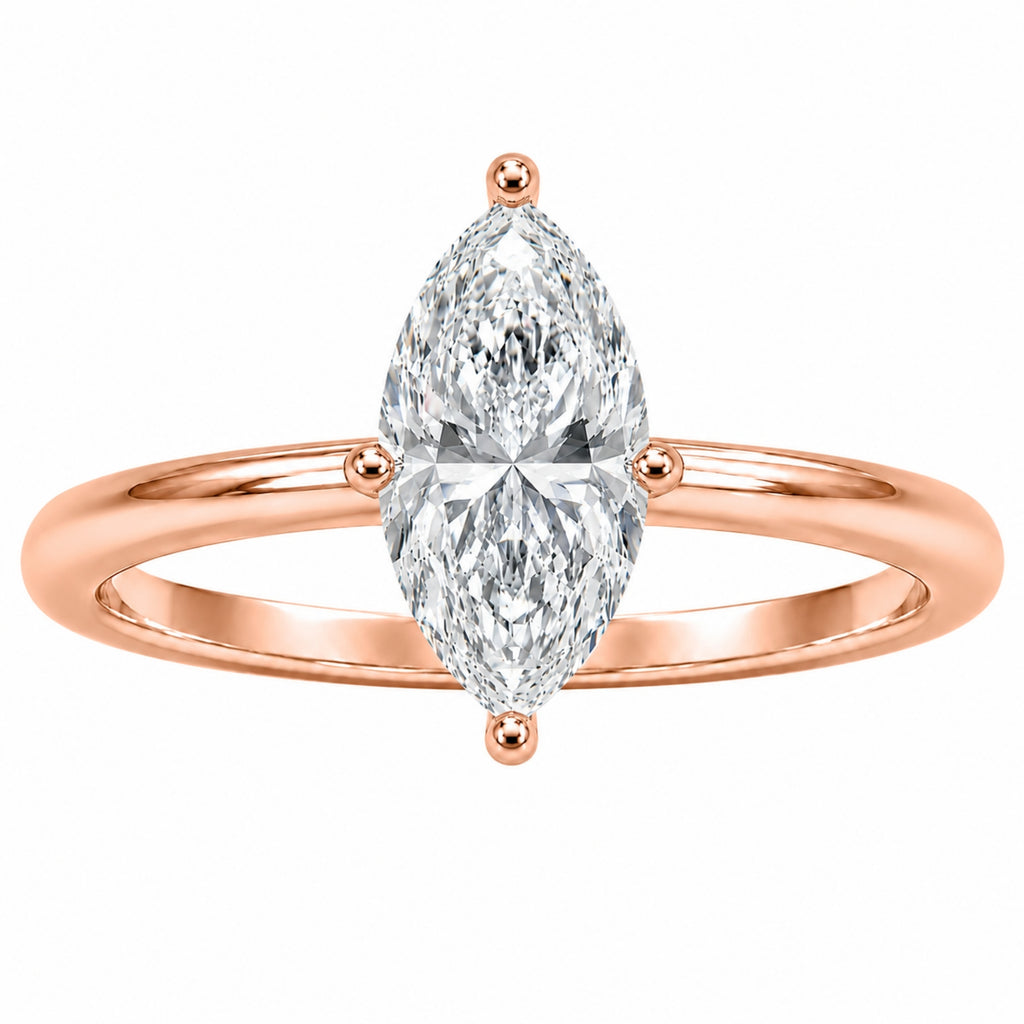 Diamonair Solitaire Ring Builder - Lab Grown Diamond 14K Gold Engagement Ring